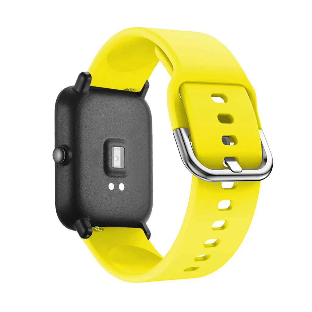 Силиконовый спортивный ремешок для Xiaomi Huami Amazfit Bip Смарт-часы 20 мм сменный Браслет умные аксессуары