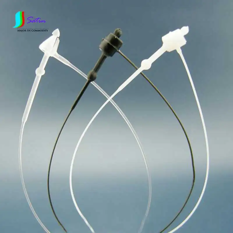 Белая черная прозрачная застежка для безопасности пластиковая бирка галстуков 3