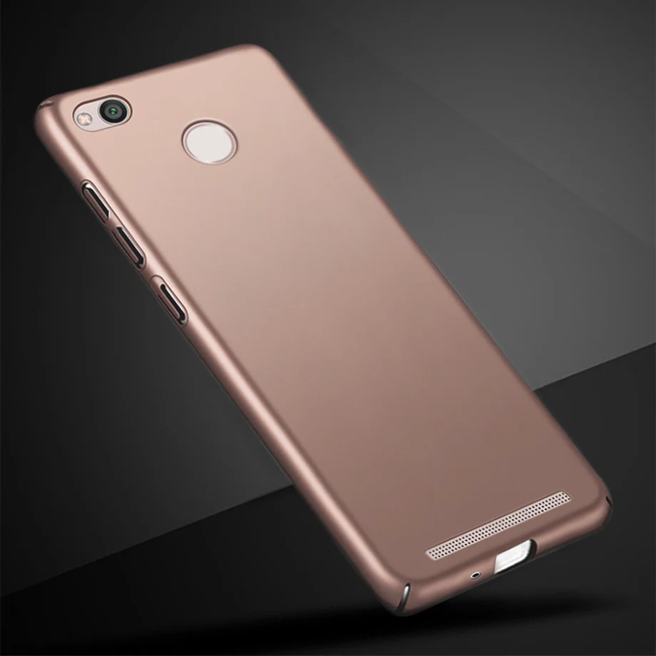 Для Xiaomi Redmi 3 Pro 3S 3X чехол Роскошный тонкий матовый жесткий чехол для телефона для Xiaomi Redmi 3s Redmi 3x Redmi 3 чехол бампер - Цвет: Rose Gold
