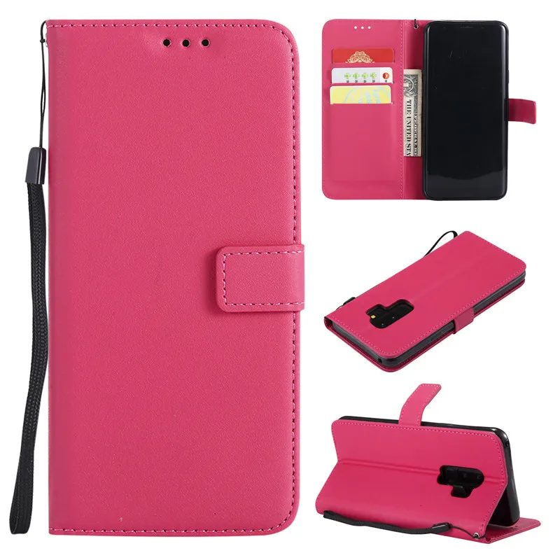 Rose Кожаный чехол для телефона для samsung Galaxy S9 S8 Plus S6 S7 Edge S5 S4 S3 Mini Grand Prime Note 9 8 5 флип-кошелек держатель для карт - Цвет: Rose
