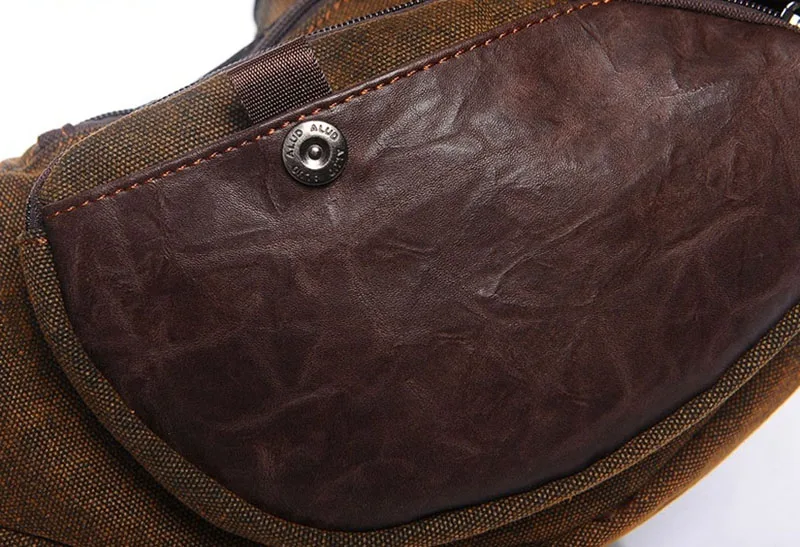 Новый Для мужчин холст Messenger Сумка один Back pack Half Moon путешествия нападение Креста