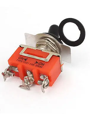 5 шт. AC 250V 15A ON-ON 2 Way 3 клеммы рычажный выключатель SPST w крышка крышки | Обустройство