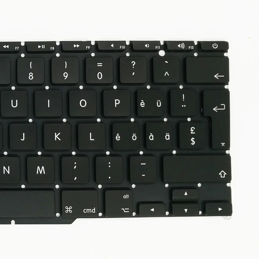5 шт./лот новая швейцарская клавиатура с подсветкой для Macbook Air 11 дюймов A1370 A1465