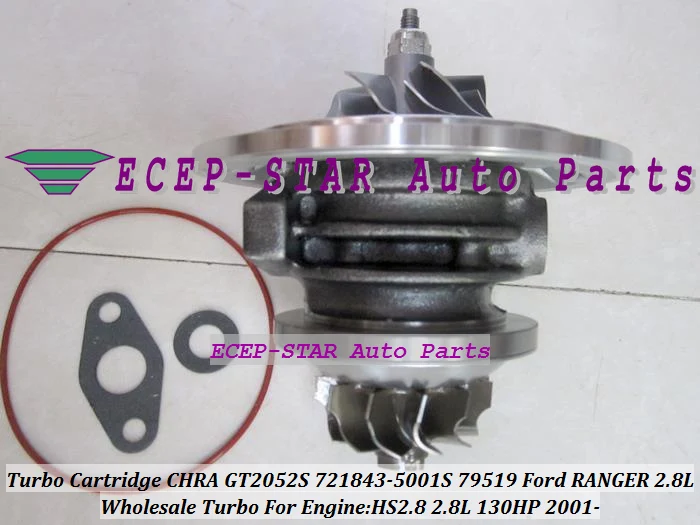 Турбокомпрессор картридж турбины CHRA Core GT2052S 721843 0001 5001S 79519 для Ford Ranger 01 силовой ход