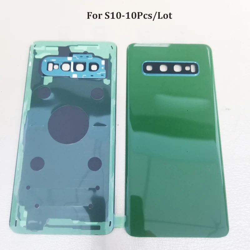 10 шт. задняя крышка Novecel с крышкой камеры для samsung S10/S10E/S10 Plus задняя крышка батарейного отсека задняя дверь Корпус чехол Замена