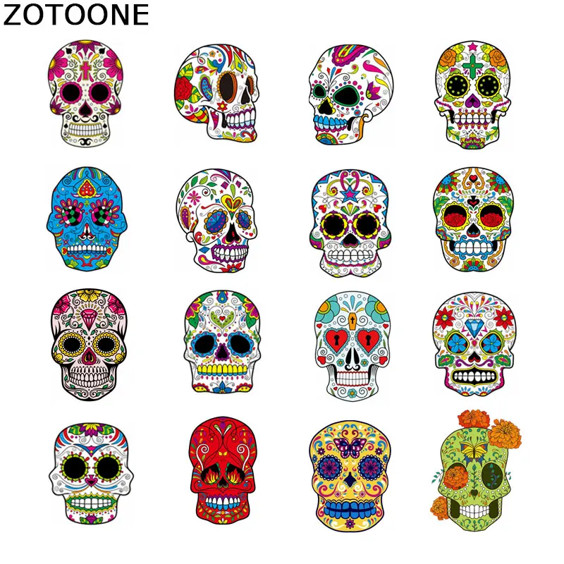 Наклейки для одежды ZOTOONE с термопередачей утюжок Переводные патчи сахаром и