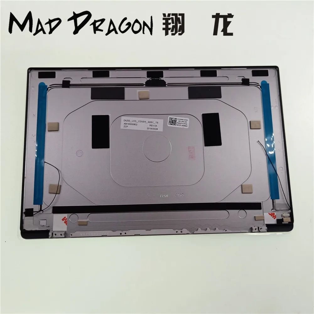 Бренд MAD DRAGON, новинка, жк-задняя крышка для ноутбука, верхняя оболочка, крышка экрана для Dell XPS 13, серия XPS13, 9343, 9350, 9360, серебро, V9NM3, 0V9NM3