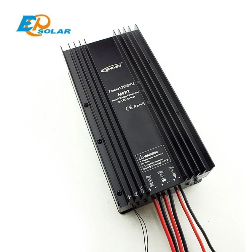 EPSOLAR Tracer5206EPLI 20A 12В 24В MPPT Контроллер заряда солнечной батареи с таймером IP67