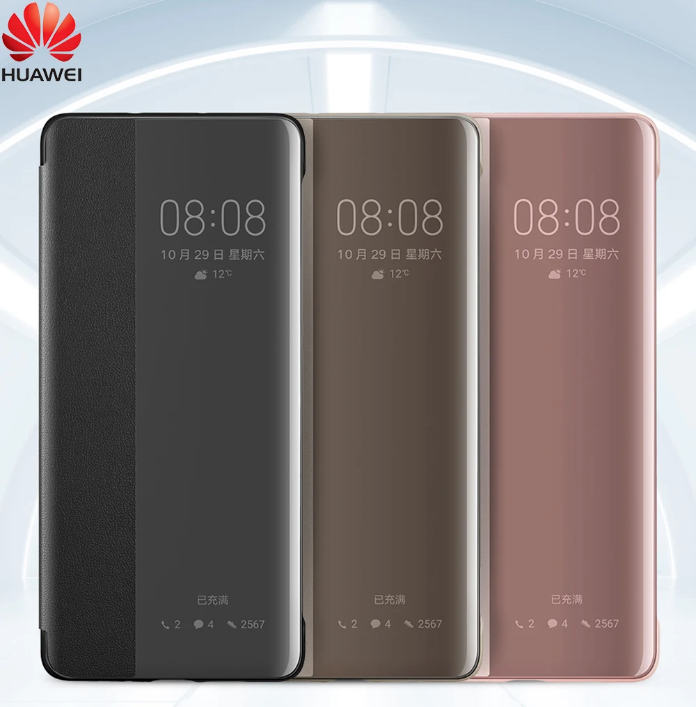 Чехол для HUAWEI P30 Pro, официальный кожаный защитный флип-чехол с окошком для просмотра, чехол для HUAWEI P30 Pro, чехол для Huawei P30, чехол Funda
