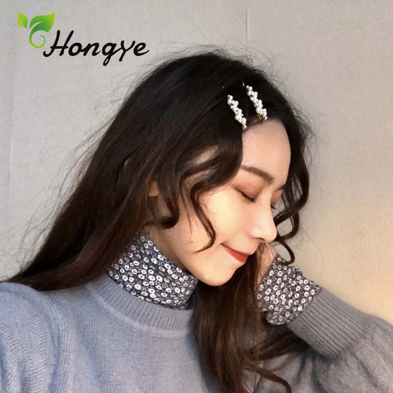 Hongye дизайнерские свадебные аксессуары для волос заколки натуральный жемчуг