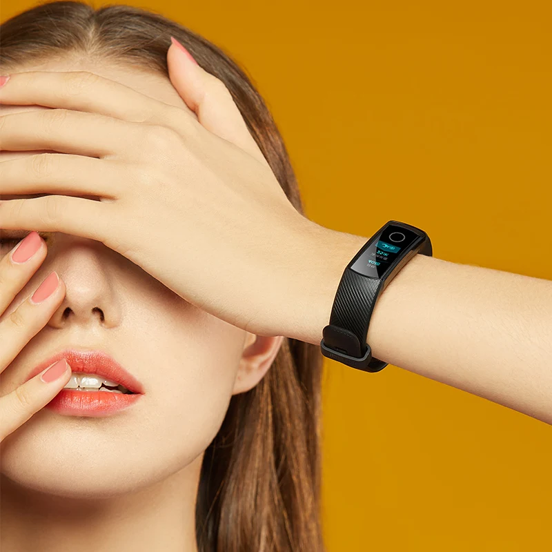 huawei Honor Band 4 AMOLED цветной 0,95 дюймовый сенсорный смарт-браслет 50 м профессиональный водонепроницаемый датчик сердечного ритма