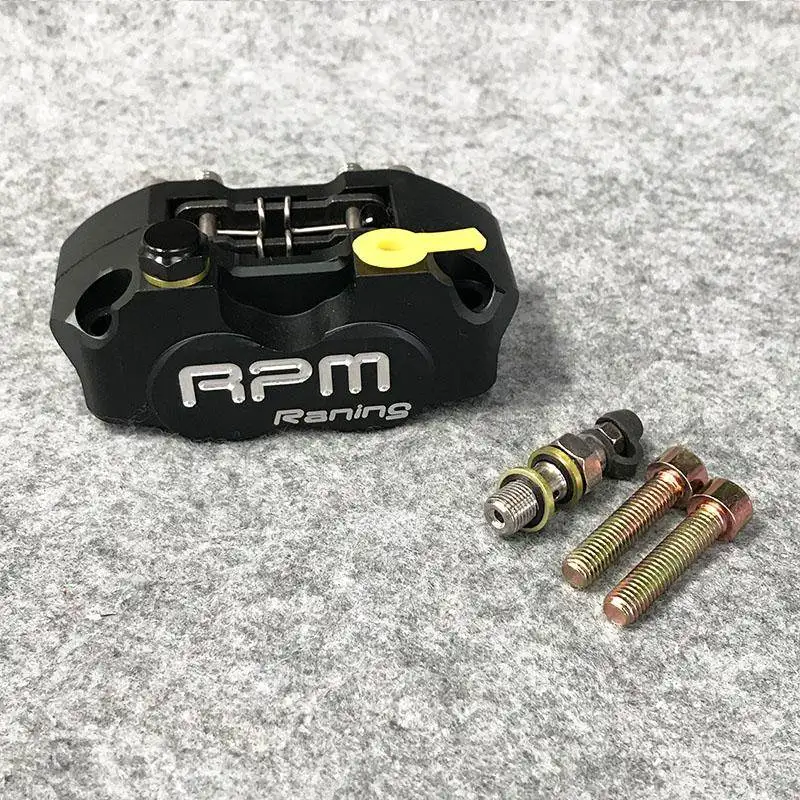 black Электрический мотоцикл четырехпоршневой тормозной суппорт, насос RSZ RPM 200 220 для WISP King черепаха малого излучения - Цвет: black