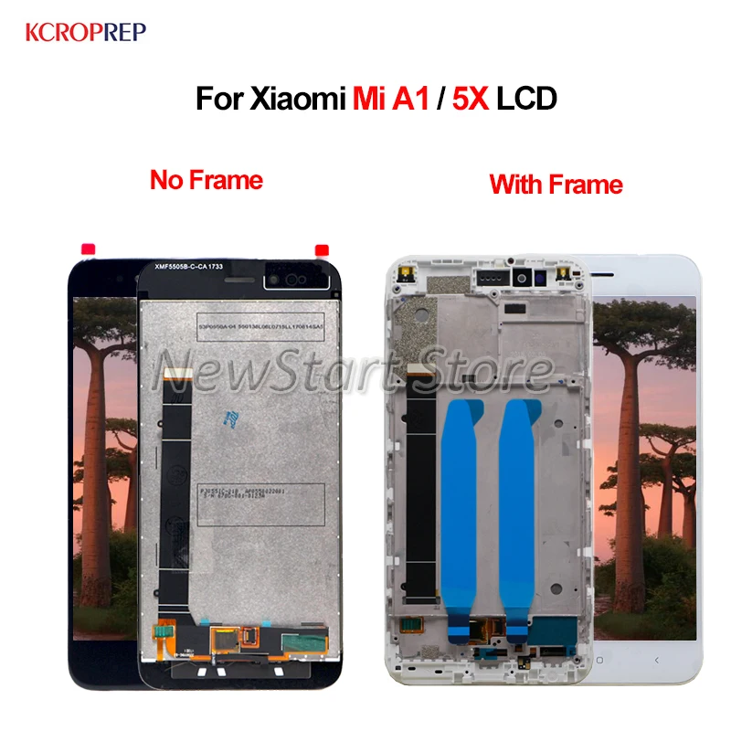 ЖК дисплей для Xiaomi Mi A1 5X сенсорный экран дигитайзер в сборе 5 дюйма MiA1 Mi5X сменный