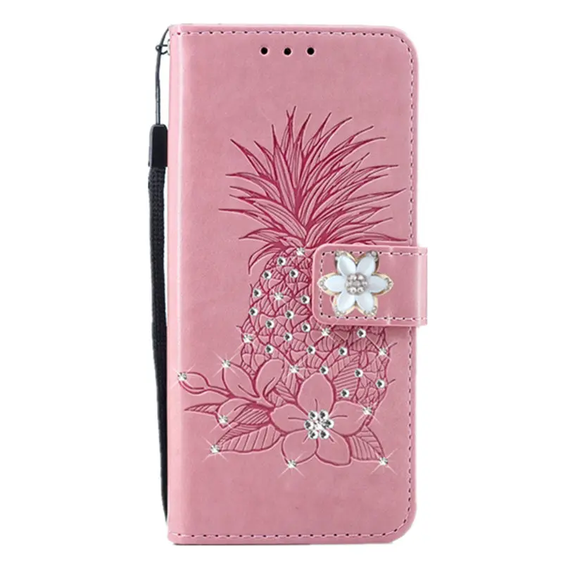 Блеск кожаный чехол с откидывающейся крышкой для samsung Galaxy A8 Plus A6 2018 Bling телефона A3
