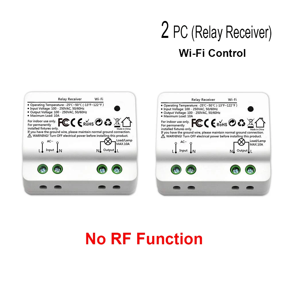 2 Receiver Wifi умный таймер 2500 Вт wifi релейный переключатель RF433 кинетический автономное Голосовое управление работа с Alexa Google IFTTT Smart Life - Цвет: 2 Receiver