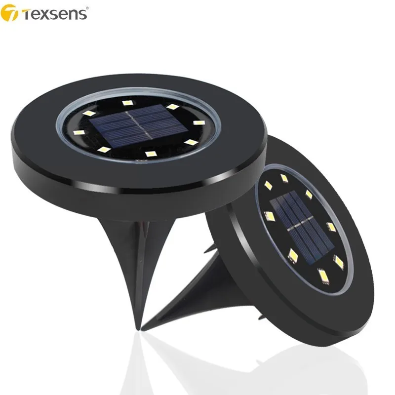 Texsens 8 LED Солнечный газон свет наружные лампы IP65 Сад/путь/Палуба дома двора