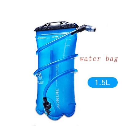 1.5L water bag A AONIJIE 5L Женский Мужской жилет для марафона, сумка для воды, водонепроницаемый рюкзак для велоспорта, сумка для воды для кемпинга - Цвет: 1.5L water bag A