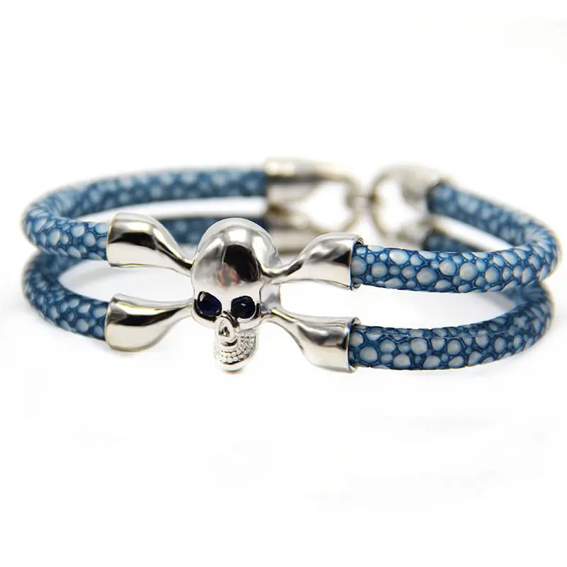 Лидер продаж новый модный браслет с черепом размер под заказ для мужчин и женщин
