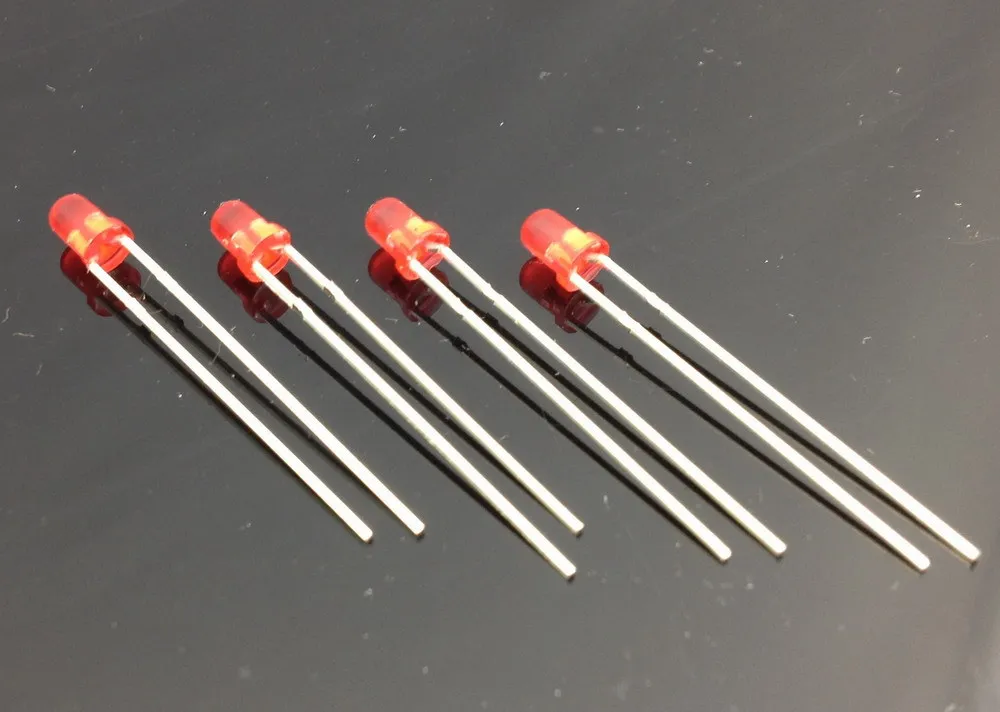 LED3DRF красная автоматическая вспышка 3 мм Led 1 Вторая версия и Бесплатные резисторы
