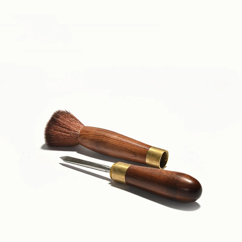 PINNY бамбуковая ручная работа чайная кисть из эбенового дерева - Цена: 673,30 - 1 024,95 руб.