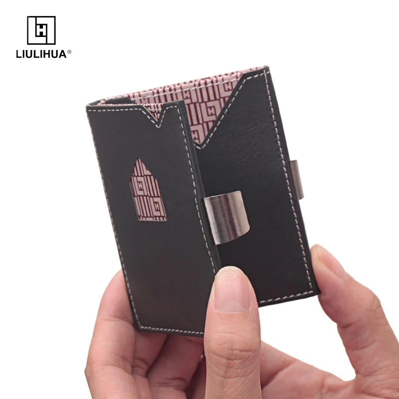 LLH держатель для банковских карт мужской и женский кошелек с защитой rfid мужские
