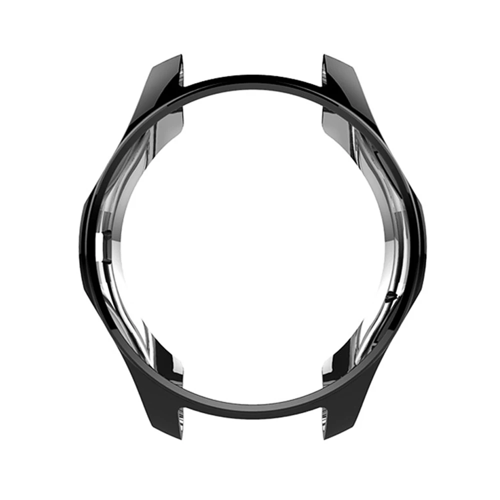 Black 46mm Модный Цветной чехол с покрытием для часов samsung Galaxy Watch 42 мм 46 мм, защитный чехол, тонкий мягкий чехол из ТПУ с краями, бампер, аксессуары - Цвет ремешка: Black 46mm