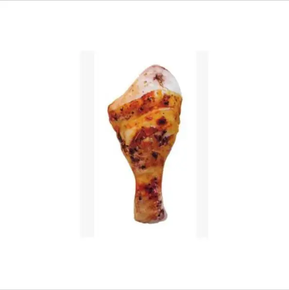 Chicken leg Игрушка для домашних животных, плюшевая, на холсте, игрушки для укусов, кошачья кошка, собака, цит, вокал, креативное моделирование, растительная куриная кость, игрушка для жевания, скрип, игрушка 40 A1 - Цвет: Chicken leg