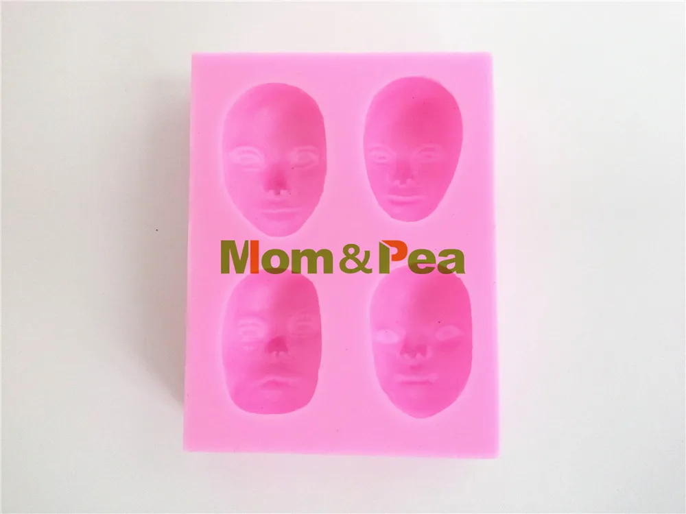 Mom & Pea 0362 Бесплатная доставка 4 лицевая силиконовая форма для мыла украшение торта