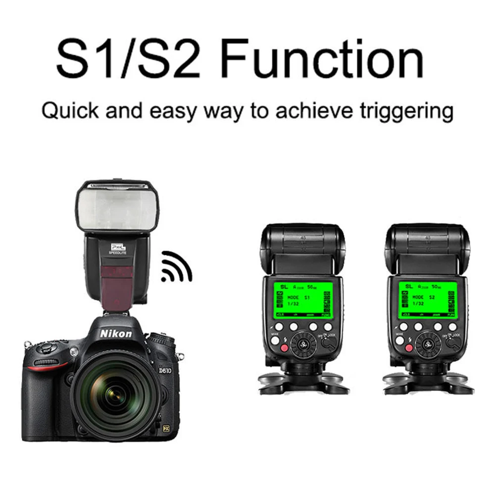 Pixel X800N Стандартный Беспроводной ttl 1/8000S HSS камера Вспышка Speedlite свет для NikonD7100 D7000 D5100 D5000 D3200 D600 DSLR