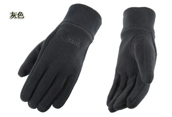 XL grey Мужские зимние перчатки, мужские утепленные Зимние флисовые спортивные перчатки, мужские модные перчатки для активного отдыха - Цвет: XL grey
