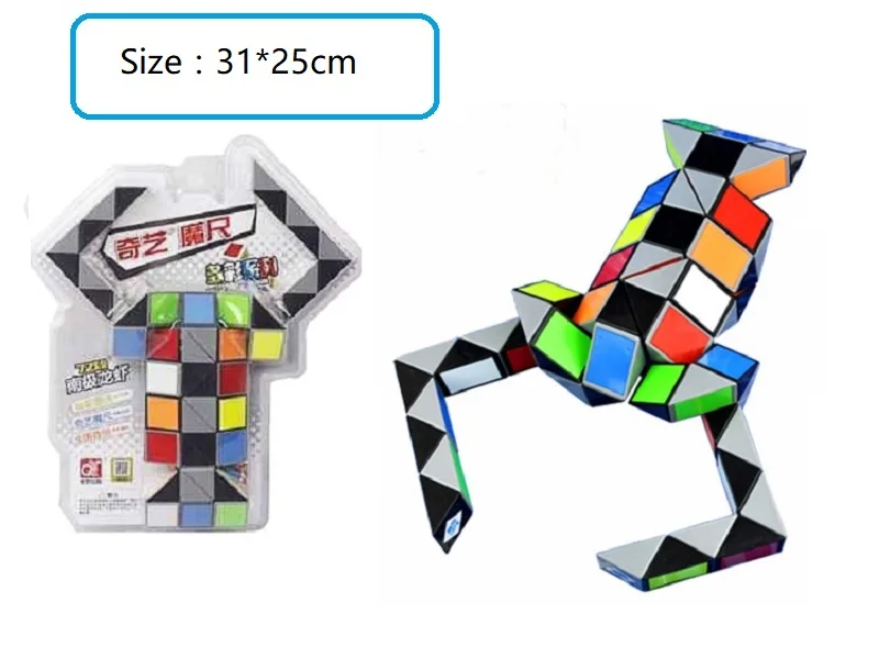 Qiyi Магия Линейка 24/36/48/72 сегментов с плетением в форме змеи Neo Cube Puzzle Развивающие