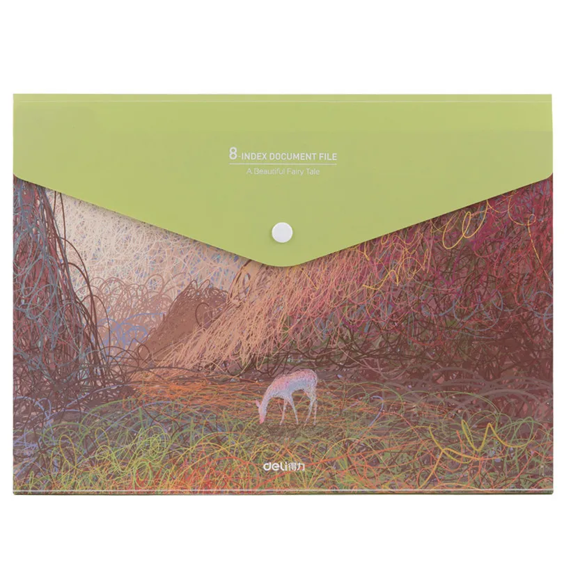 Deli прочный водонепроницаемый расширяющийся бумажник формата А4 Удобная папка