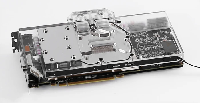 RGB Блок видеокарты BARROW с полным покрытием для PowerColor Radeon RX 580 Red Devil 8GB GPU медный радиаторный блок с RGB для AURA - Цвет лезвия: RGB