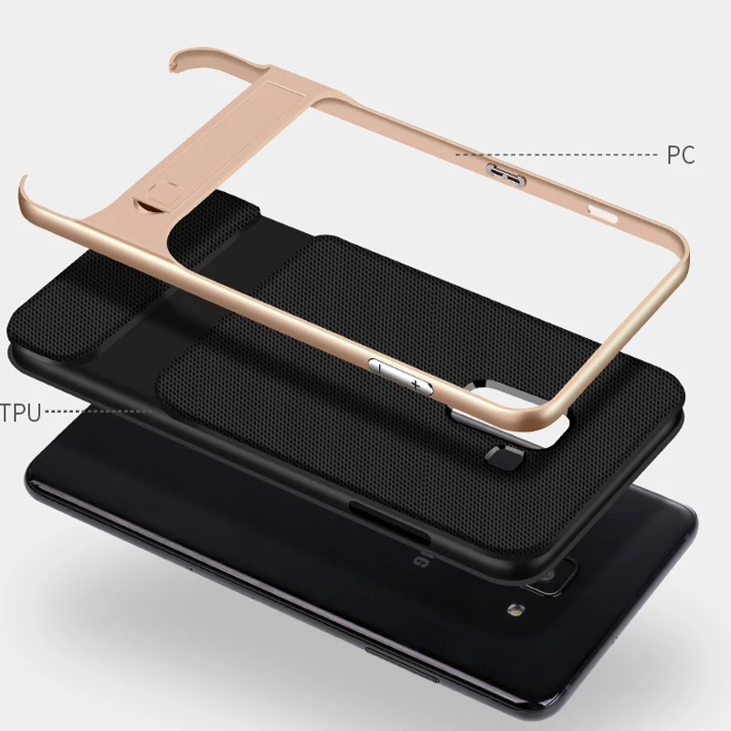 YonLinTan coque чехол для samsung galaxy A6 2018 A6Plus силиконовый на заднюю панель 360 с держателем