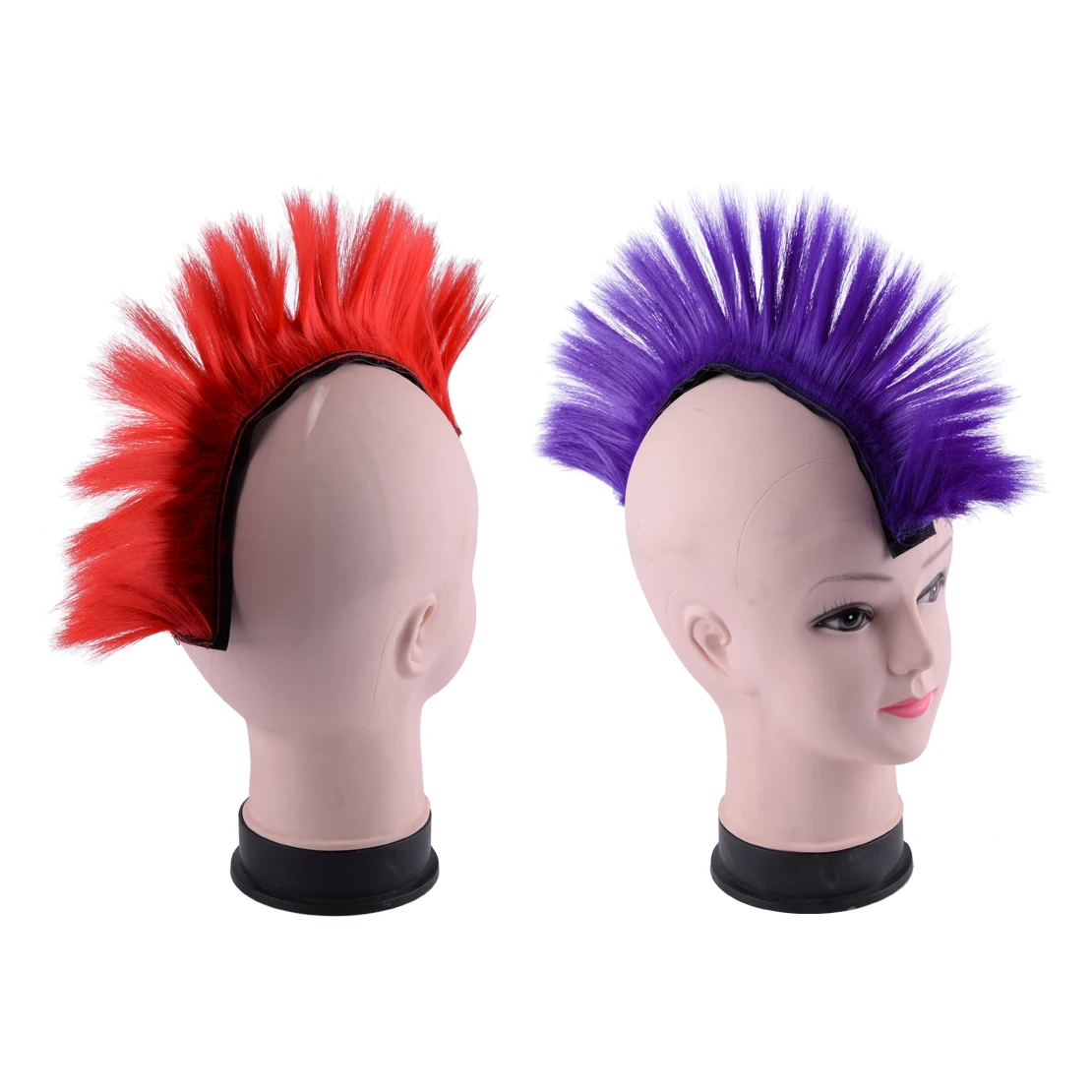 

CITALL Helmet Fake False Hair Punk Wig For Motorcycle Helmets Ski Snowboard Paintball Red/Purple