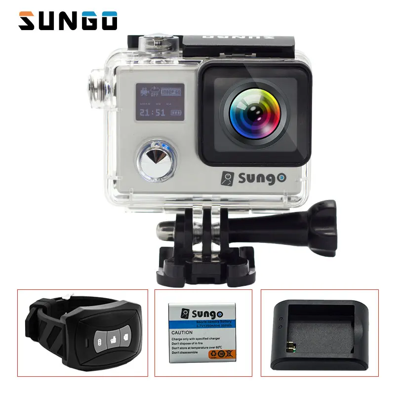 Sungo действие Камера 4 К Водонепроницаемый пульт Wi Fi Ultra HD 1080 P/30fps 2.0 &quot170d novatek96660