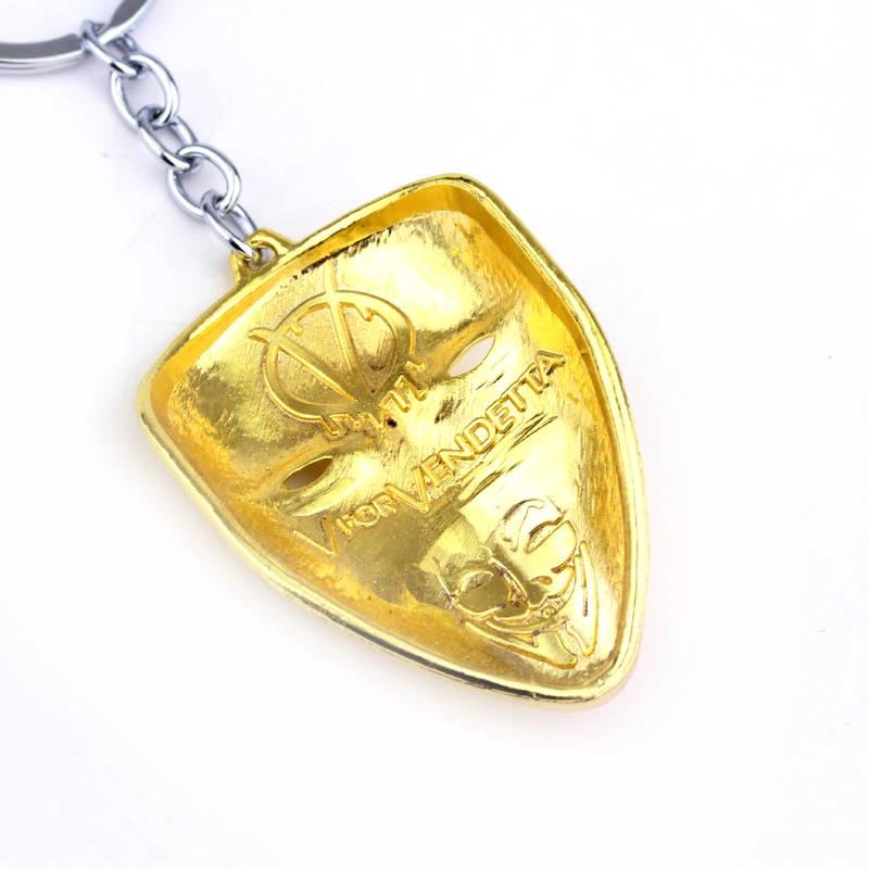 Бесплатная доставка V для Вендетта брелок женская маска подвеска в виде фильма