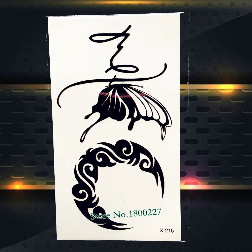 Новый Ловец снов татуировки Наклейки Водонепроницаемый черная хна Dream Catcher