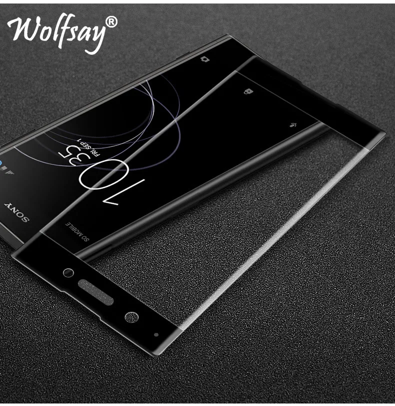 Защитное стекло для Sony Xperia XA1 Plus пленка из закаленного стекла с полным покрытием
