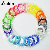 aokin 10 meter colorful 3d printer filament pla 1 75mm filament printing materials plastic for 3d printer pen filamento 3d