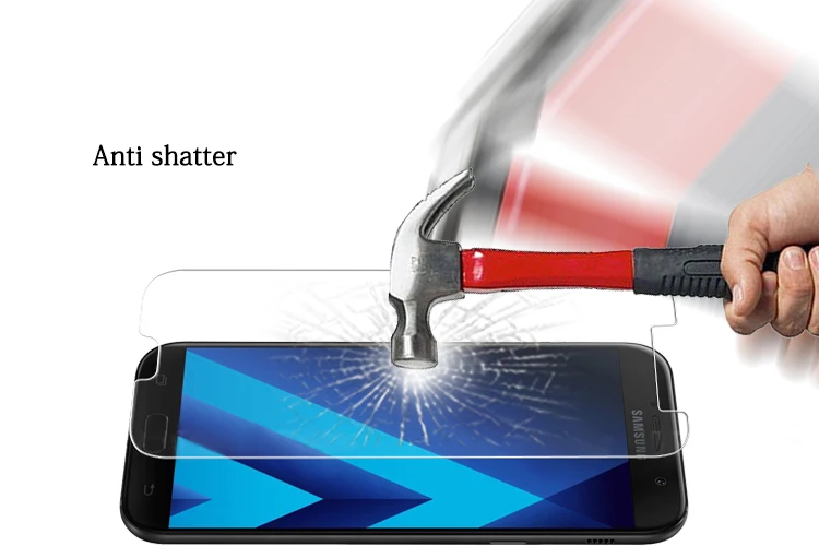Премиум Закаленное стекло пленки для Samsung Galaxy A3 A5 A7 2017 стеклянная пленка SM A320F A520F