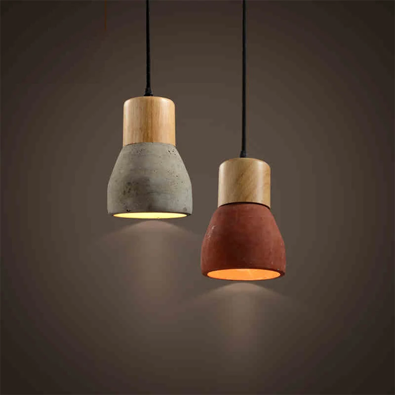 Подвесной светильник E27 в стиле ретро цементная лампа индастриал для ресторана