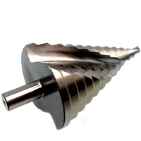 6mm 60mm step drill bit 12 steps bit shank 13mm spiral groove cone drill metal cut hole cutter twist reaming hole deburr chamfer
