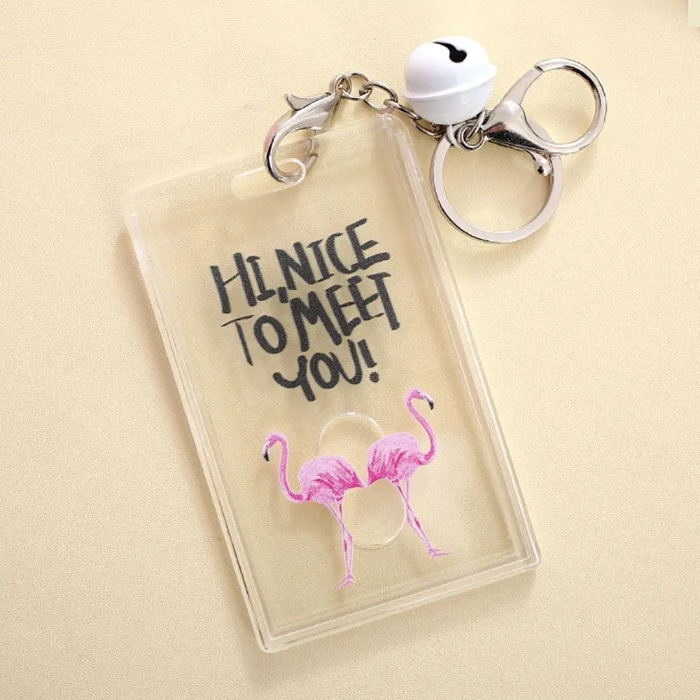 1 шт. Фламинго держатель для карт брелок банк Кредитная карта Обложка автобус ID