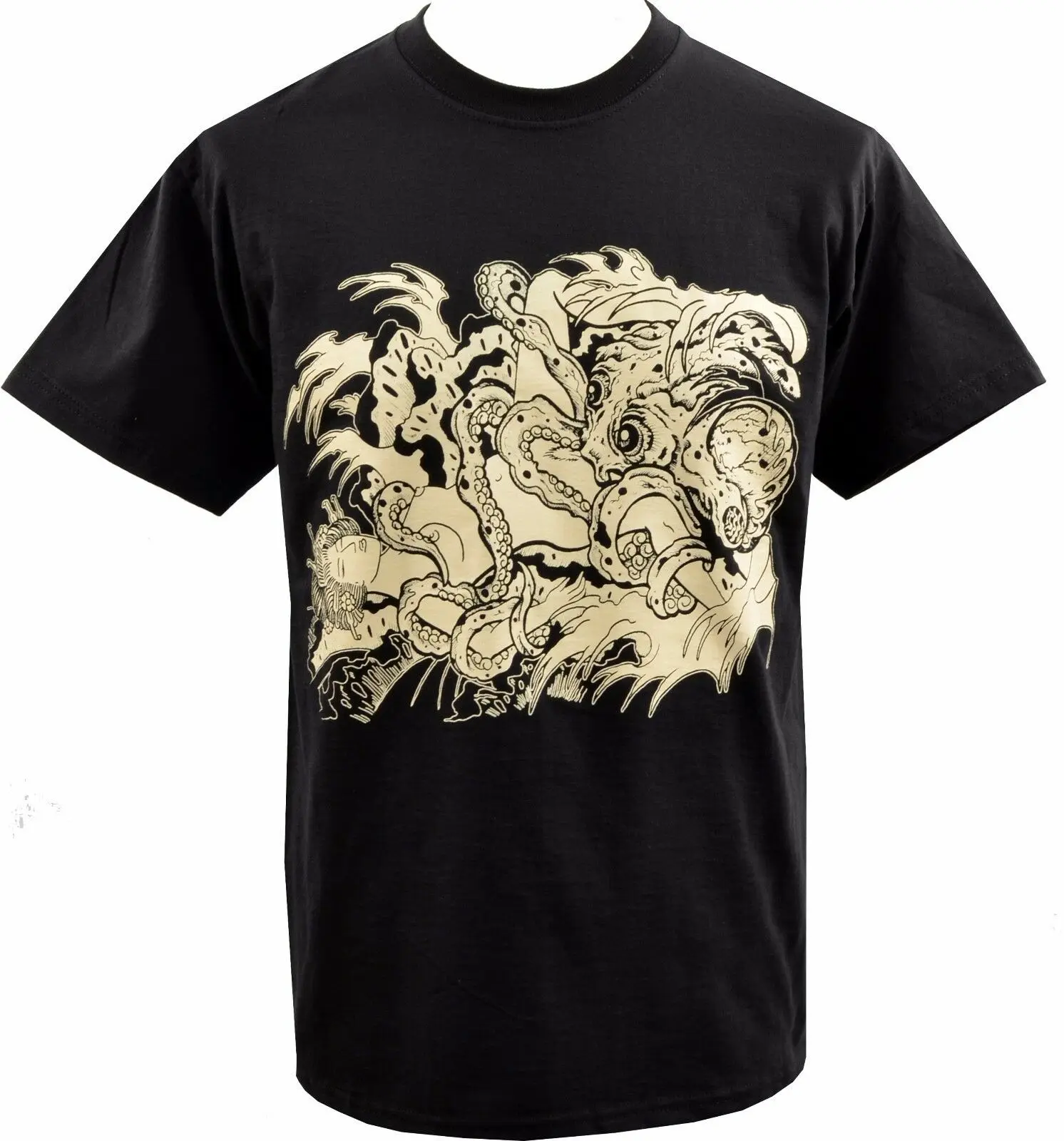 MENS T-SHIRT FISHERMAN'S WIFE OCTOPUS JAPAN JAPANESE TATTOO GEISHA HENTAI S-5XL hip hop funny tee mens shirts 2019 hot tees | Мужская