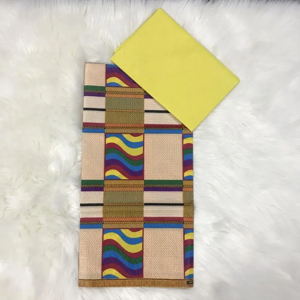 2019 Новая модная ткань Гана Кенте африканская анкарская тиснение узор настоящий