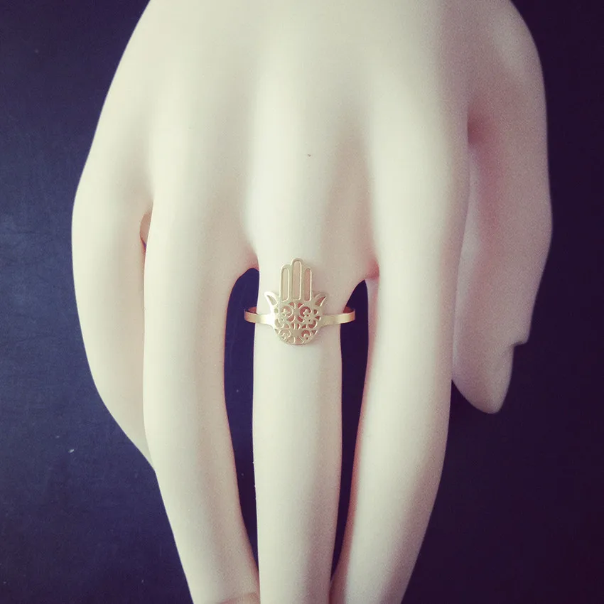 Кольцо из нержавеющей стали в стиле панк с V-образным притягиванием | Украшения и