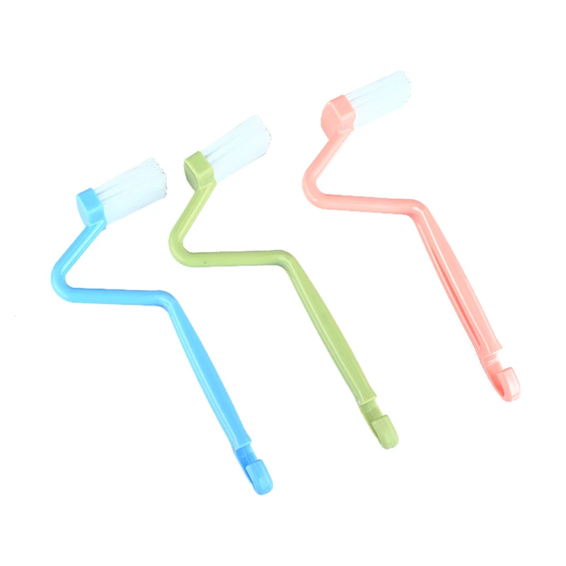 NZBZ. Summer Hot Selling 1 Pcs Bright Color Home Shower Room Portable Toilet Brush Bathroom Scrubber V-type Bent Cleaner | Обустройство