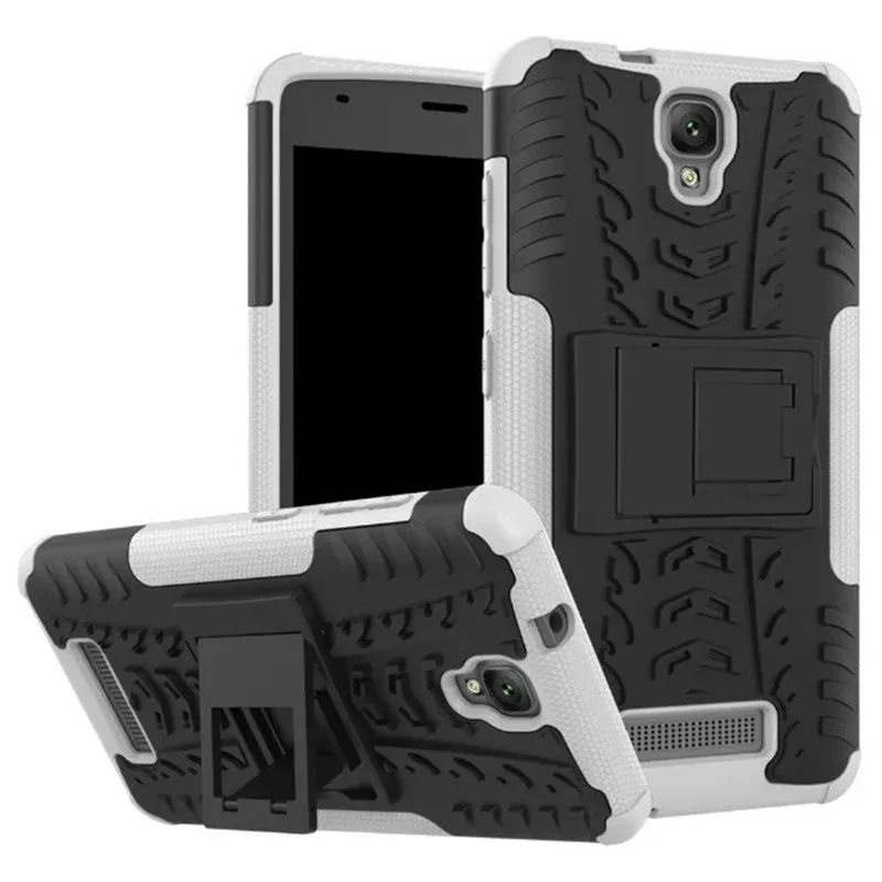 white Сверхпрочный защитный чехол из ТПУ+ поликарбоната для zte Blade L5 V6plus V9 L110 A520 POP4S чехол с подставкой защитный чехол двойной цвет ударопрочный чехол - Цвет: white