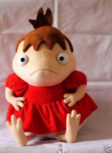 Кукла Ponyo на скале принцесса понё Мягкая Подлинная плюшевая игрушка студийная